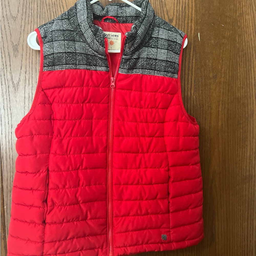 Ruff Hewn Red and Black Quilted Vest